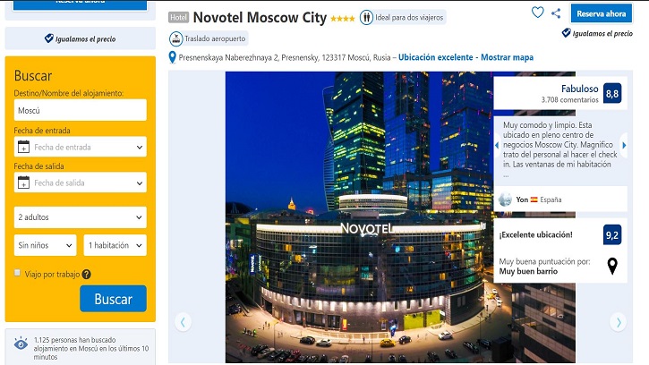 Hotel en moscow city