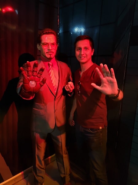 Tony Stark en el museo de cera en cdmx