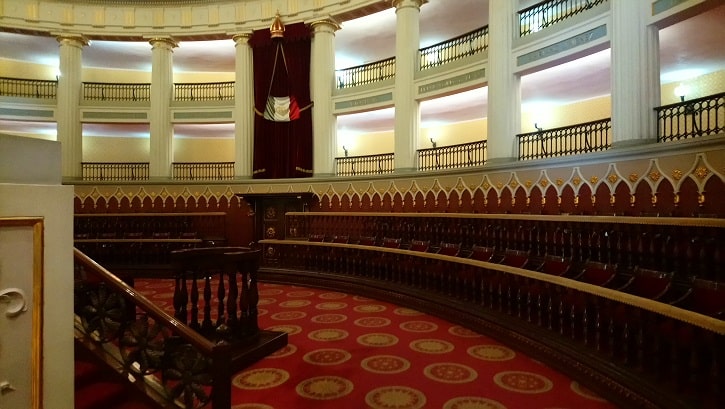 parlamento en el palacio nacional de México