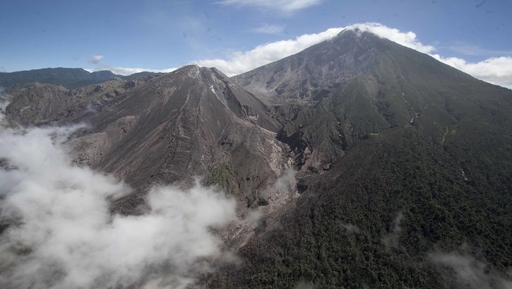 Volcanes activos de Guatemala: Volcán Santiaguito